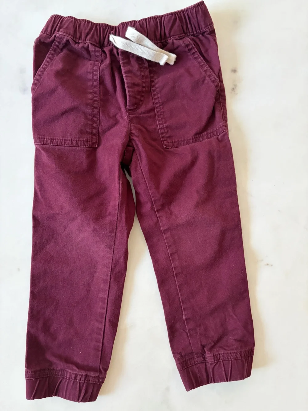 GAP Maroon Drawstring Chinos